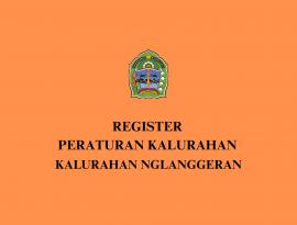 REGISTER PERATURAN KALURAHAN